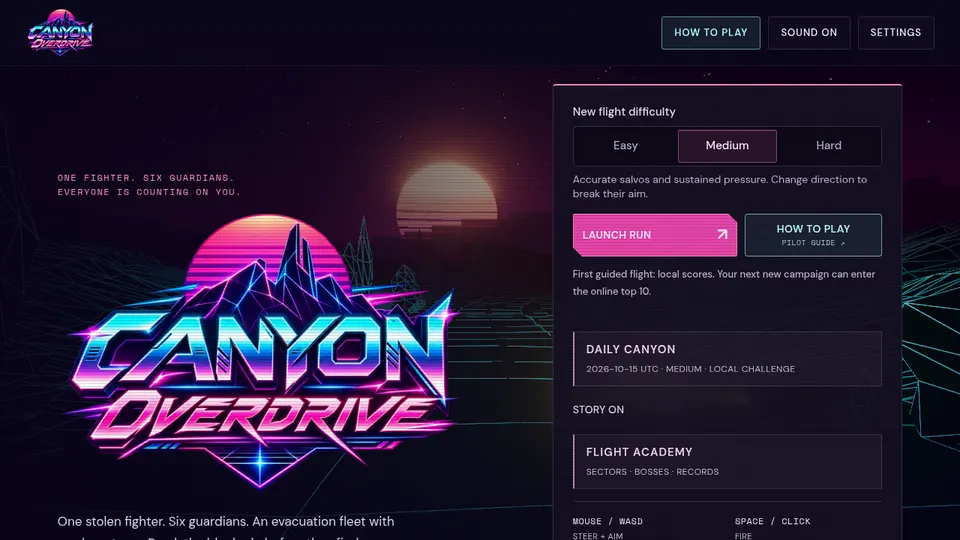 Canyon / Overdrive screenshot