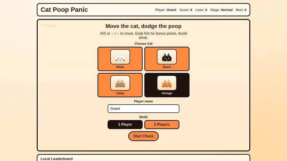 Cat Poop Panic screenshot