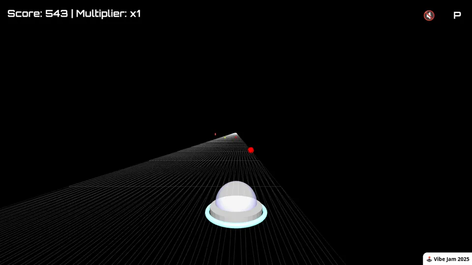 Creative Surge gameplay screenshot, a free arcade browser game made with AI