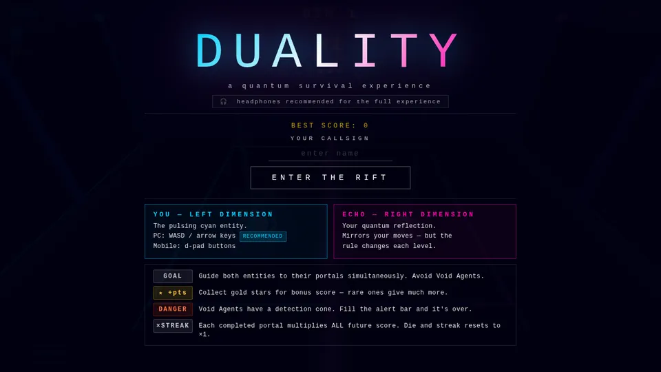 Duality screenshot