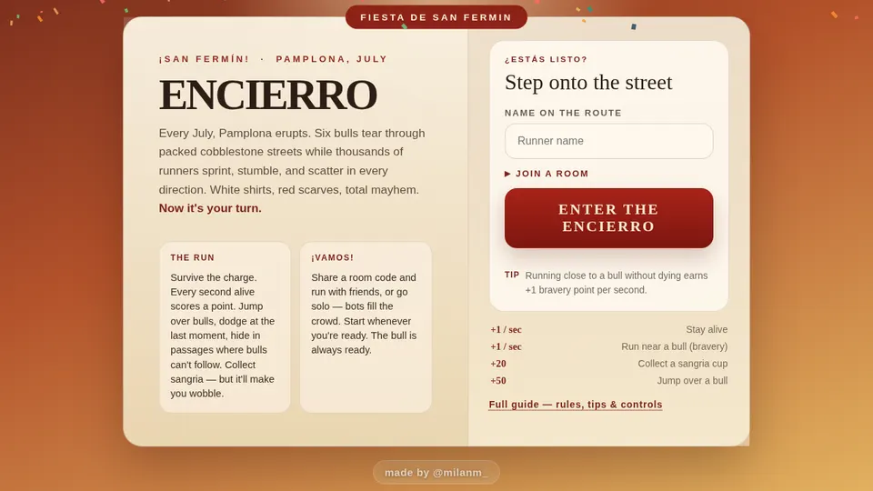 Encierro screenshot