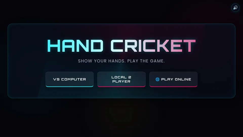 Gesture Hand Cricket screenshot