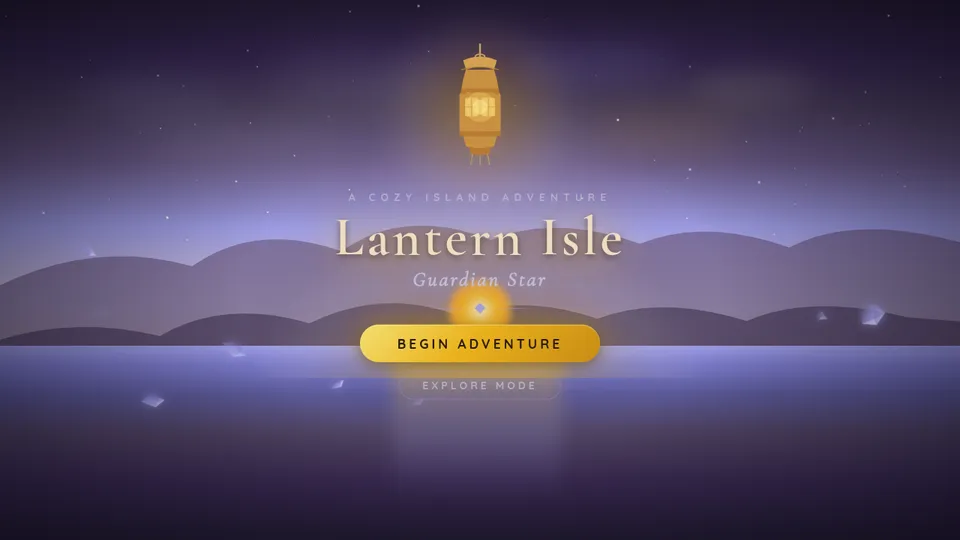 Lantern Isle gameplay screenshot, a free adventure browser game made with AI