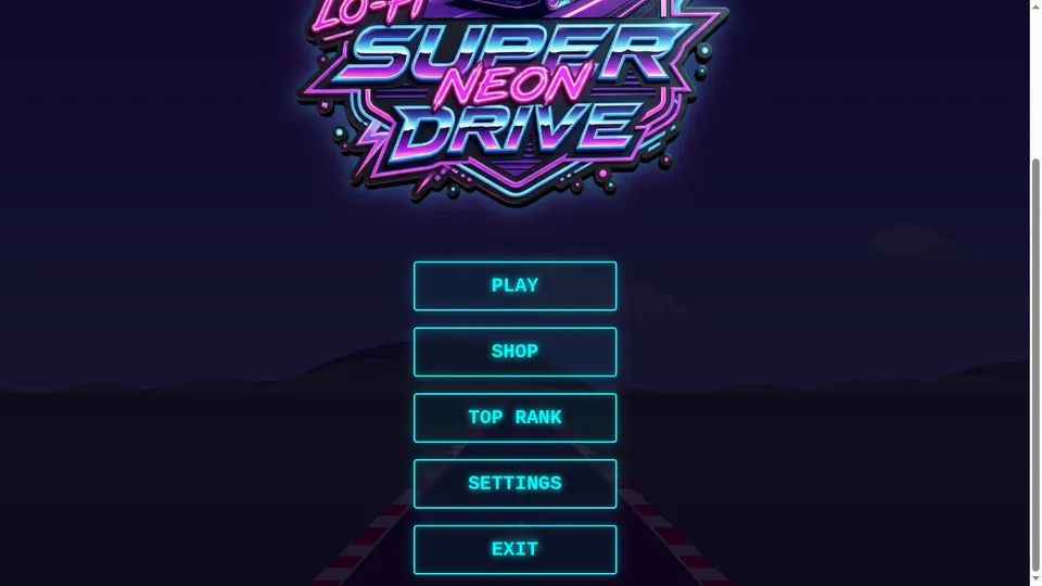Lo-Fi Super Neon Drive screenshot