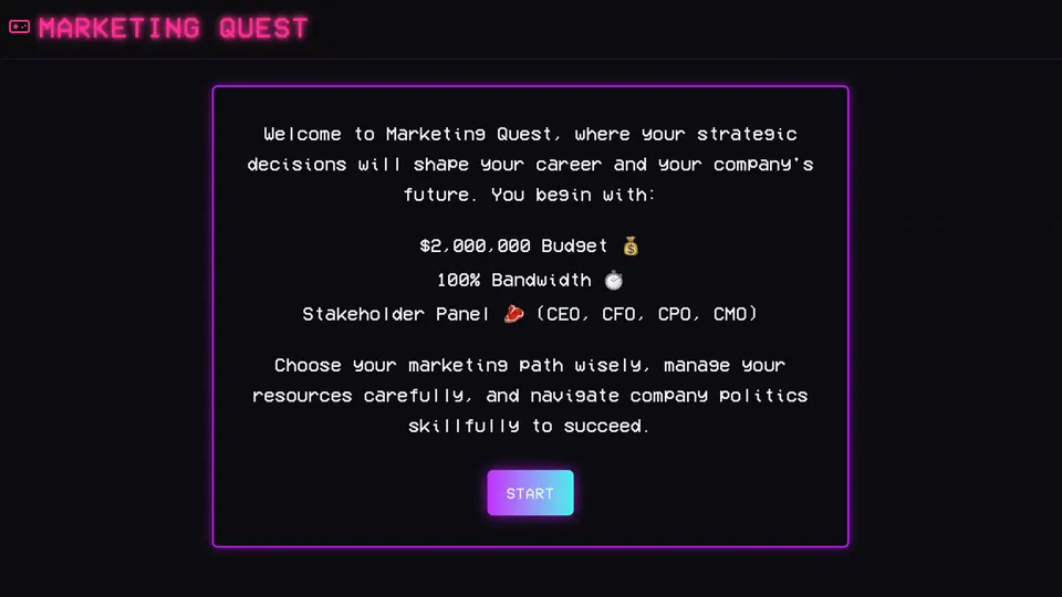 Marketing Quest screenshot