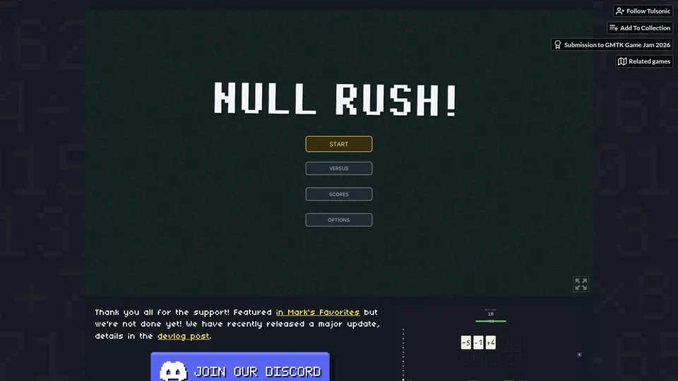 NULL RUSH! screenshot