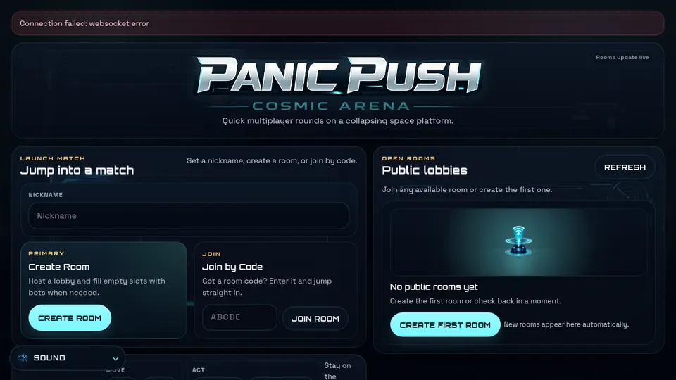 Panic Push: Cosmic Arena screenshot