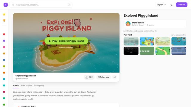 Explore! Piggy Island screenshot