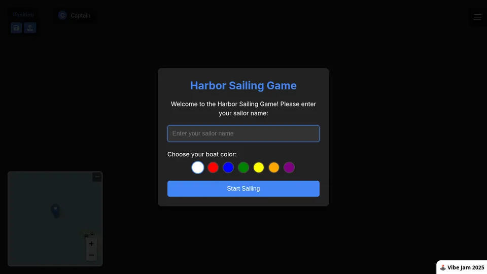 Sail gameplay screenshot, a free strategy browser game made with AI