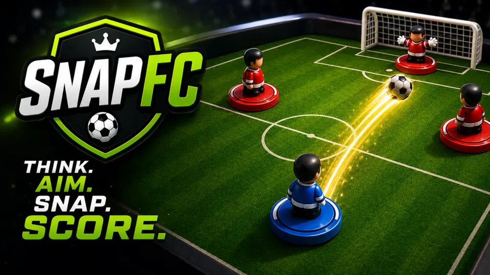 SnapFC gameplay screenshot, a free strategy browser game made with AI