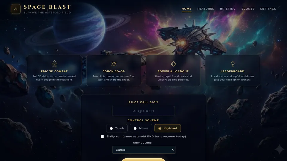 Space Blast screenshot