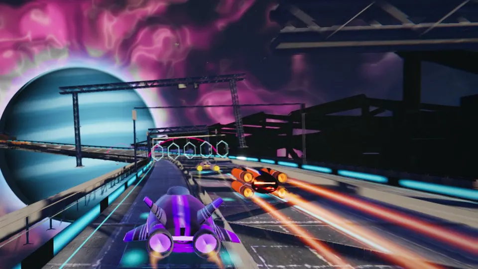 Span Nine gameplay screenshot, a free arcade browser game made with AI