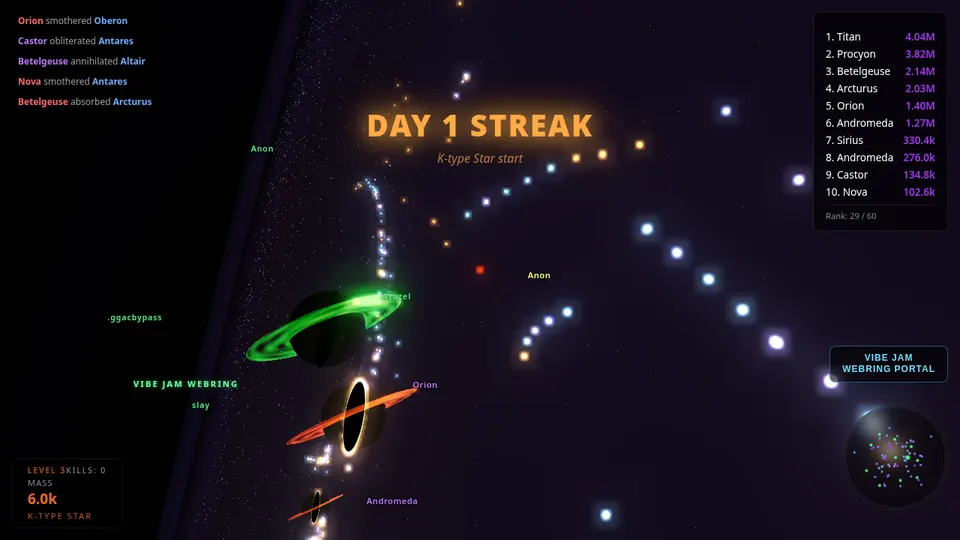 Starpit.io screenshot