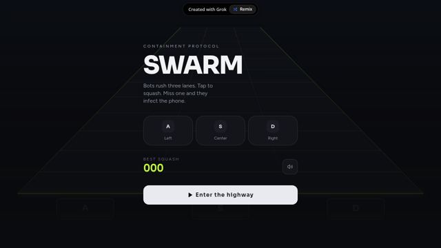 SWARM screenshot
