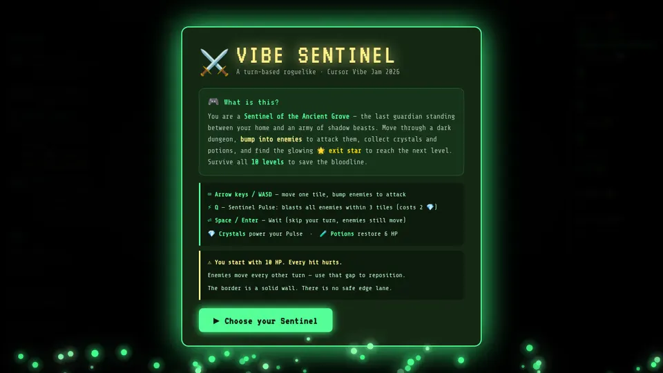 Vibe Sentinel screenshot