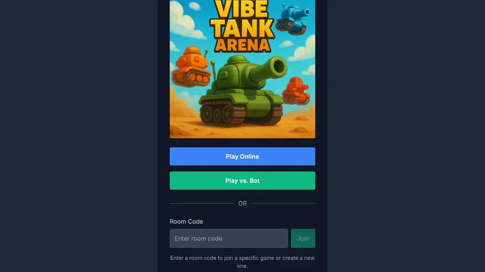Vibe Tank Arena screenshot